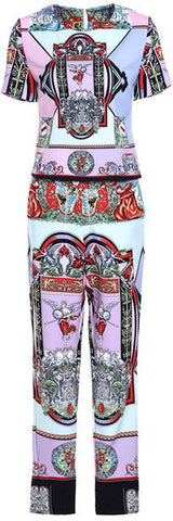 Printed T-Shirt and Pant Set