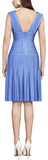 'Magdalene' Pointelle-Trimmed Bandage Dress, Light Blue