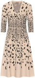 Butterfly-Jacquard Dress