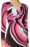 Wave-Print Silk-Blend Dress