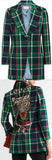 Embellished Tartan Blazer
