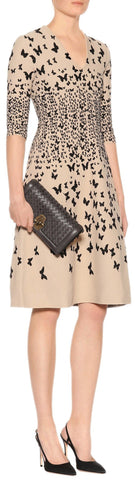 Butterfly-Jacquard Dress