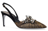 'Jolie' Lace Sling Backs