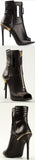 Open-Toe Ankle Boots