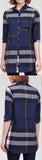 Check Print Half-Sleeve Shirt, Blue