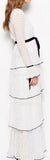 'Now or Never' Tiered Long Dress , White