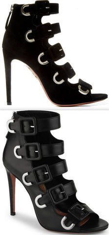 'Tutto' Buckle Suede or Leather Sandals