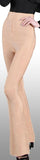 High-Waist Stretch Paneled Flared-Leg Bandage Pants