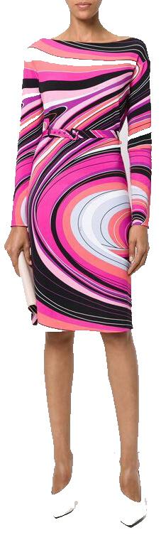 Printed Silk-Blend Dress