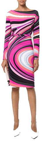 Printed Silk-Blend Dress