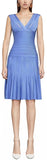 'Magdalene' Pointelle-Trimmed Bandage Dress, Light Blue
