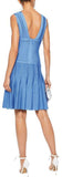 'Magdalene' Pointelle-Trimmed Bandage Dress, Light Blue