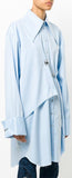 Double Front Safety Pin Shirt Dress