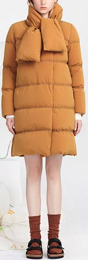 Puffer Down-Fill Panelled Coat
