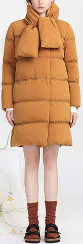 Puffer Down-Fill Panelled Coat