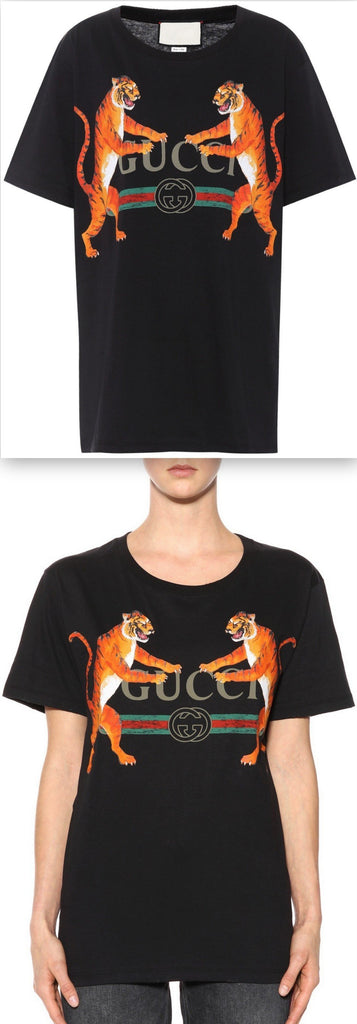 Tiger Logo T-Shirt, Black
