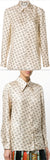 'Invite Stamp' Long-Sleeve Blouse