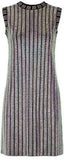 Crystal Ribbed Sleeveless Dress