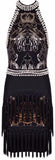 Embellished Halter-Dress with Tassels