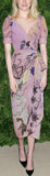 Printed Crepe Midi Dress