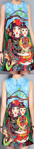 Unskilled Worker Printed Shift Dress