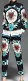 Heart & Floral Print Shirt & Pants Set