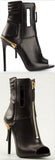 Open-Toe Ankle Boots